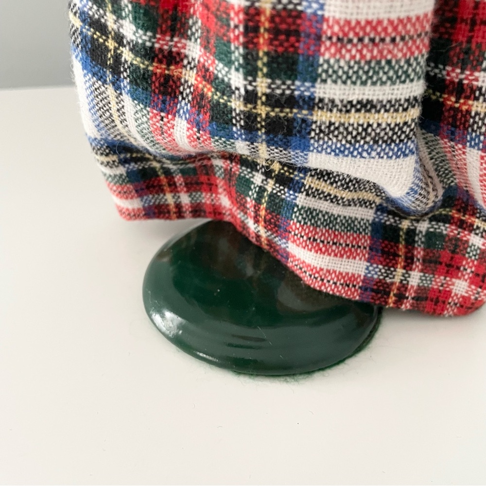 Caroler with Plaid & Red Coat by Byers' Choice - Picture 7 of 8
